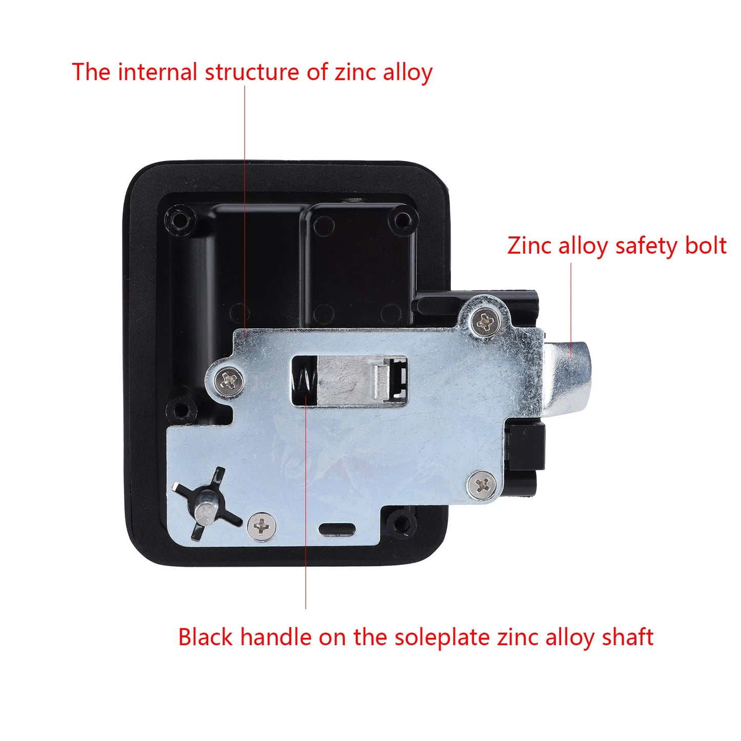 Auto Parts RV Door Lock Trailer Door Latch Inside Outside Double Open Zinc Alloy Galvanized for Large Vehicles Trailer Door Lock