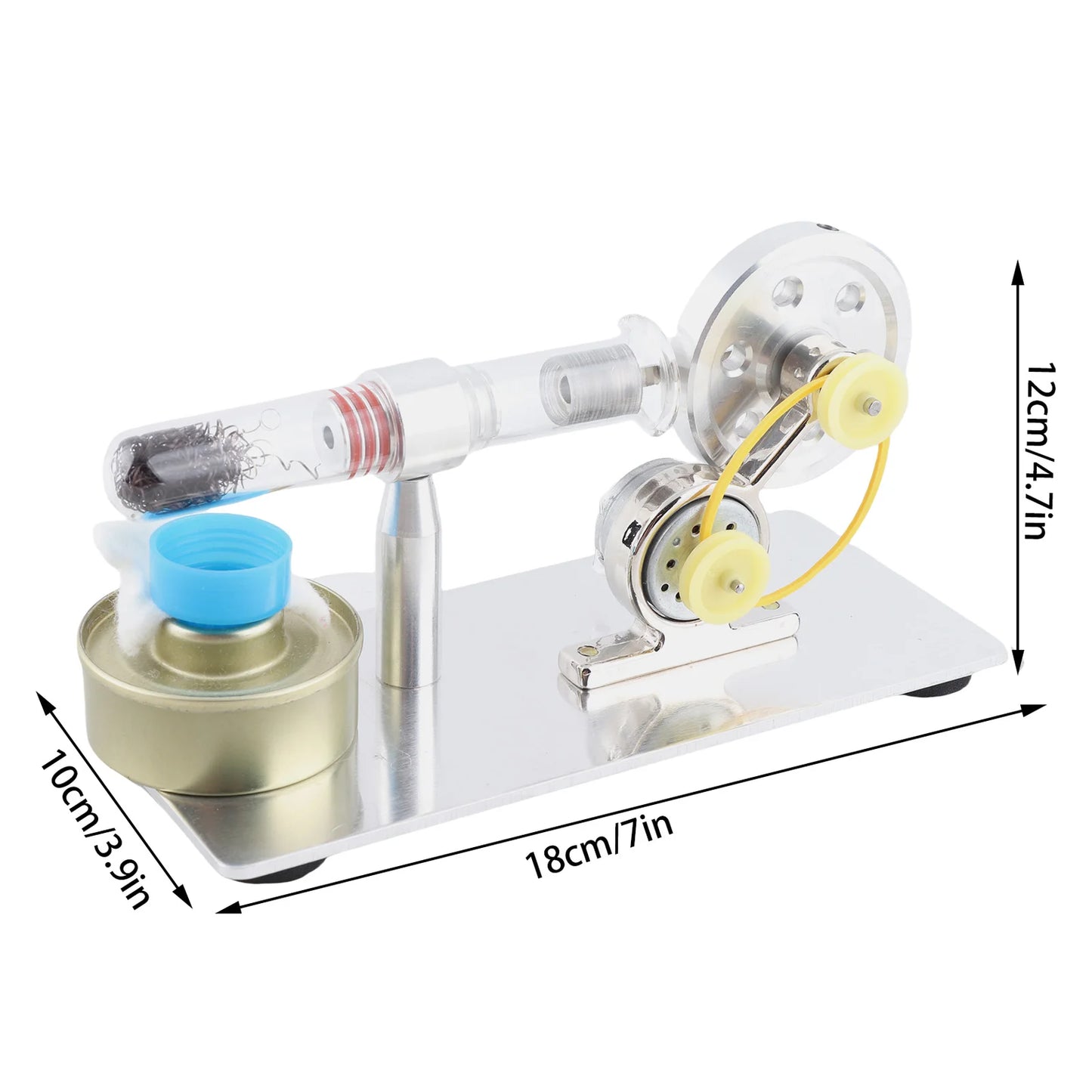 Stirling Engine Generator Single Cylinder Sterling Engine Model Steam Power Physics Science Laboratory Teaching Tool