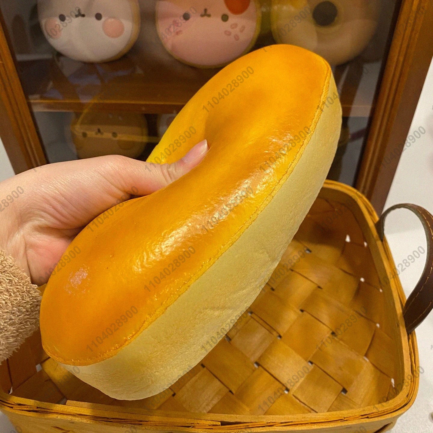 Cheese Cake Squishy Toy Slow Rising Long Cheese Bread Cake Slow Rebound Squeeze Food Stress Release Hand Relax Toy Gift