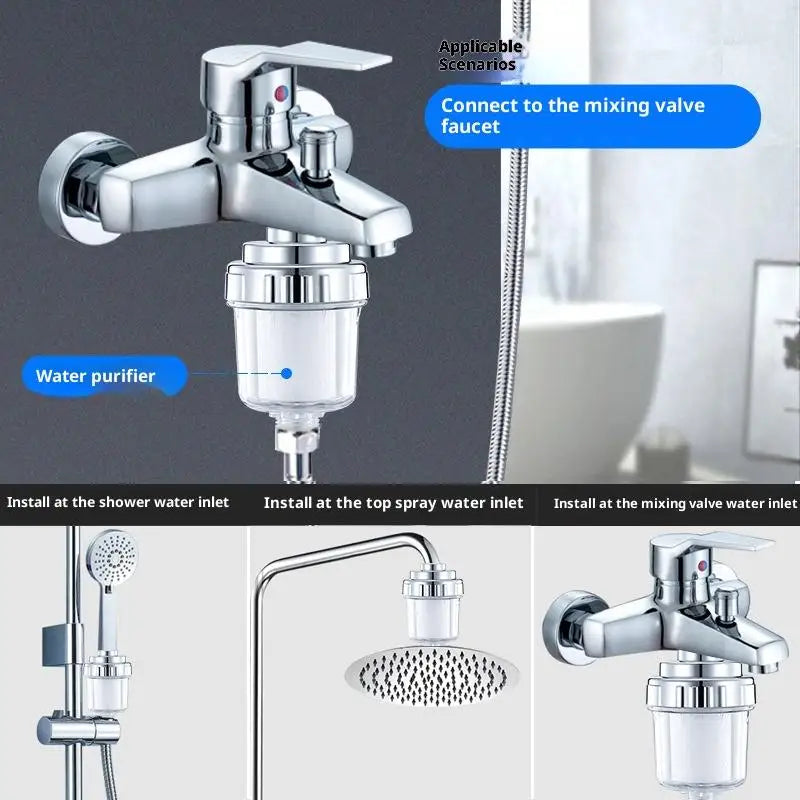 1PC Water Outlet Purifier Kits Universal Faucet Filter Kitchen Bathroom Shower Household Filter PP Cotton High Density Filter