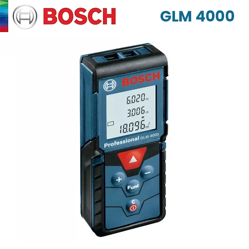Bosch GLM 4000 Laser Distance Meter 40M Laser Range Finer Handheld 2mm High Precision Laser Tape Ruler Measuring Instrument Tool