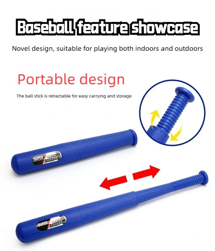 Hot-Selling Baseball Launcher Toy, 2-in-1 Foot-Operated/Manual Press Ball Pitching Machine, Interactive Baseball Training Game for Young Children, Outdoor Sports Toy, Indoor and Outdoor Interactive Sports Game for Kids, Kinde