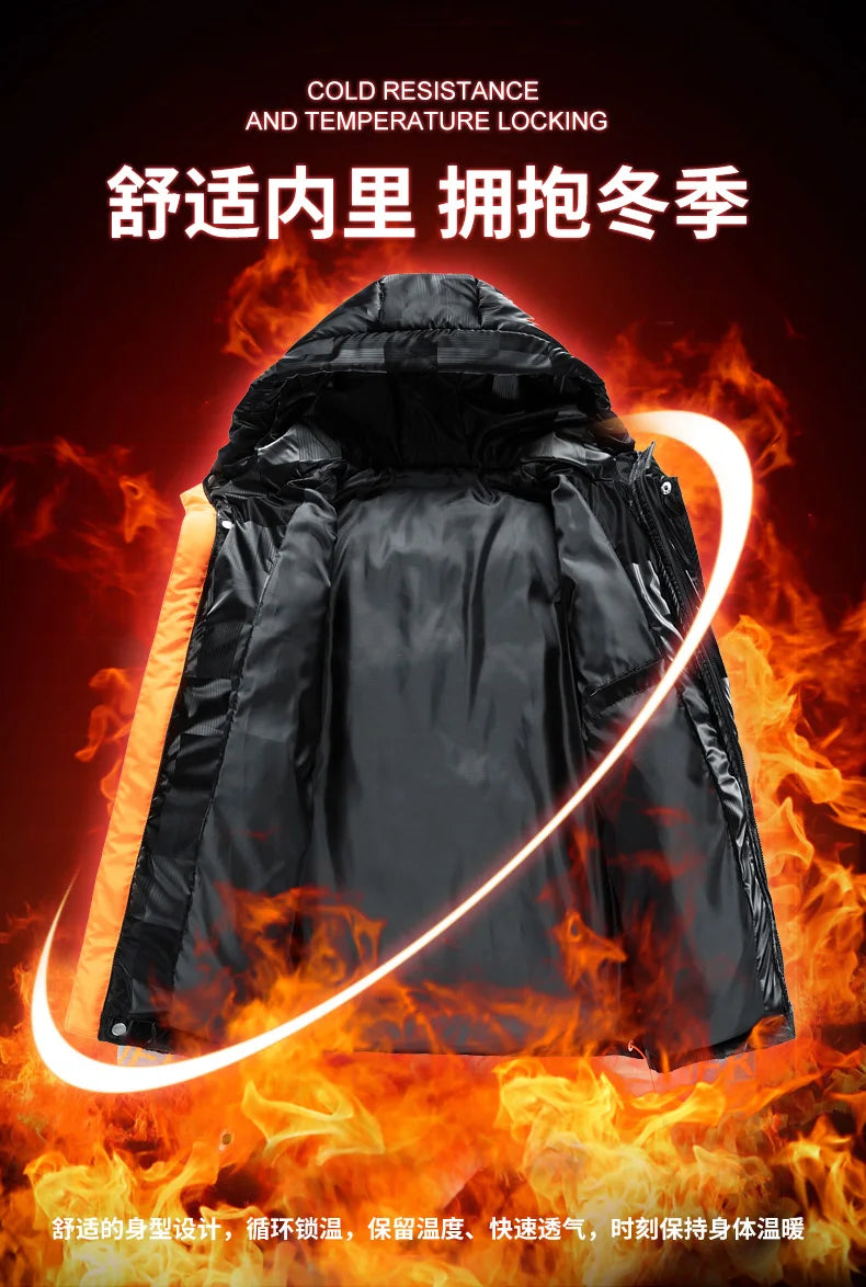 Men's winter jacket waterproof Cotton coat New style parkas hooded jacket Men's windproof thick warm man's fashion parkas
