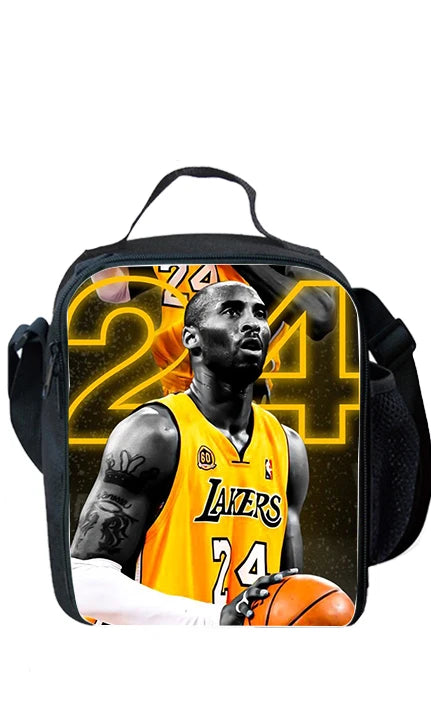 Basketball K-Kobe B-Bryant Child School Backpack 1/3PCS  with Lunch Bags ,Pencil Bags  School Bags for Boys Girls Best Gift
