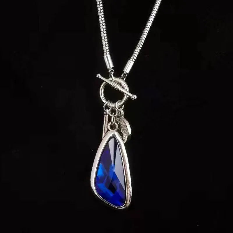 New Long Necklace Female Sweater Chain Irregular Crystal Pendant Charms Choker Necklace for Women Elegant Jewelry Gifts