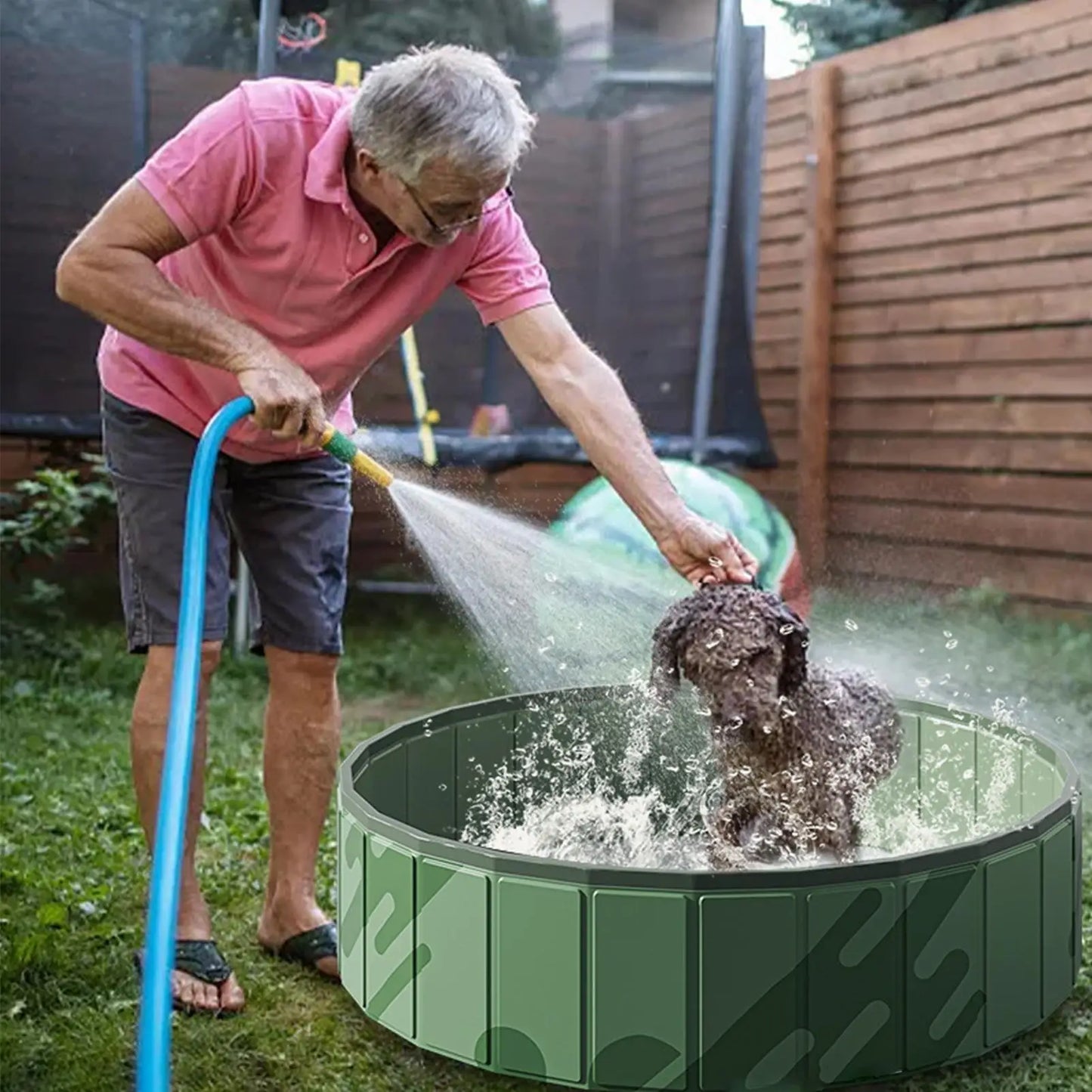 Pet Pool Kiddie Tub Portable Pet Pool Foldable Doggy Pools Outdoor Non slip Pet Bath Pet Cleaning Water Basin Pet Supplies