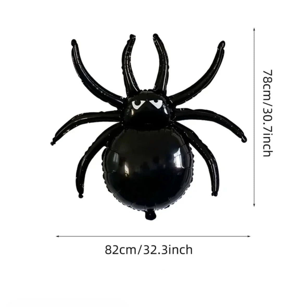 2pcs Halloween Black Spider Foil Balloons  Birthday Halloween Party Home Decorations Accessories