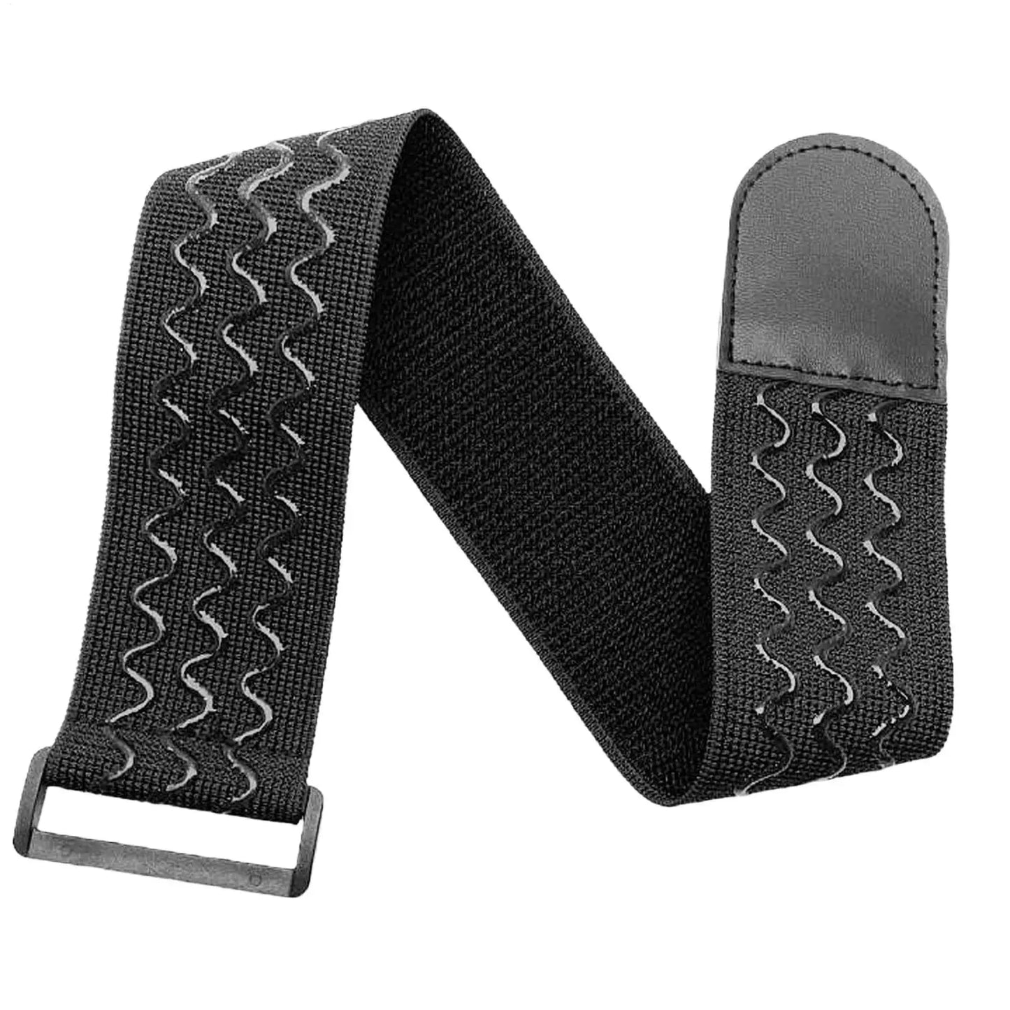 Buckle-Free Belt  Elastic Band Hook Loop Adjustable Elastic Reverse Buckle Nylon Cable Ties Straps Sticky Fastener Tape Athletic