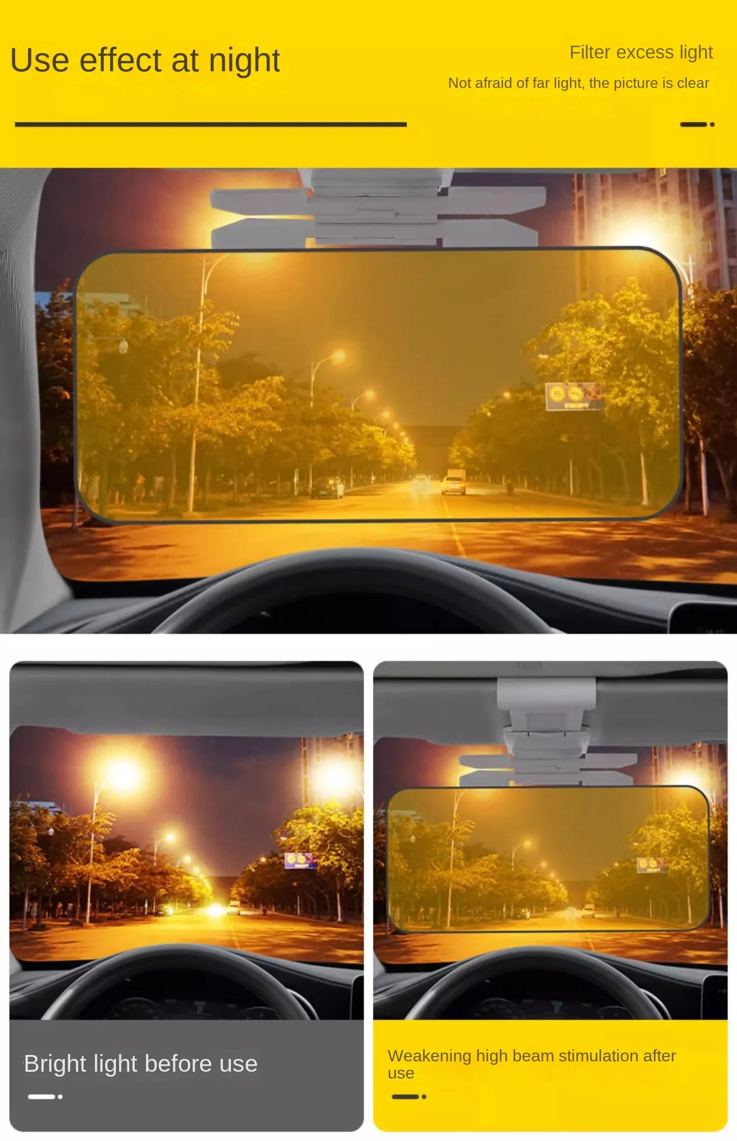 Hot Sale Day Night Car Vision Driver's Eyewear Anti Anti-Glare Night Vision Driver Goggles Night Driving Enhanced Light Glasses