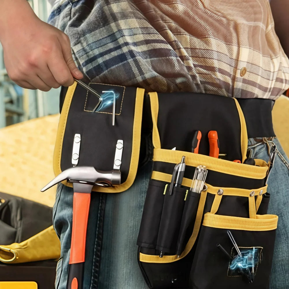 Tool Organizer Bag Toughbuilt Magnetic Electrician Tools Waist Pack, Adjustable Tool Pouch for Repair,work Tool Pouch Storage