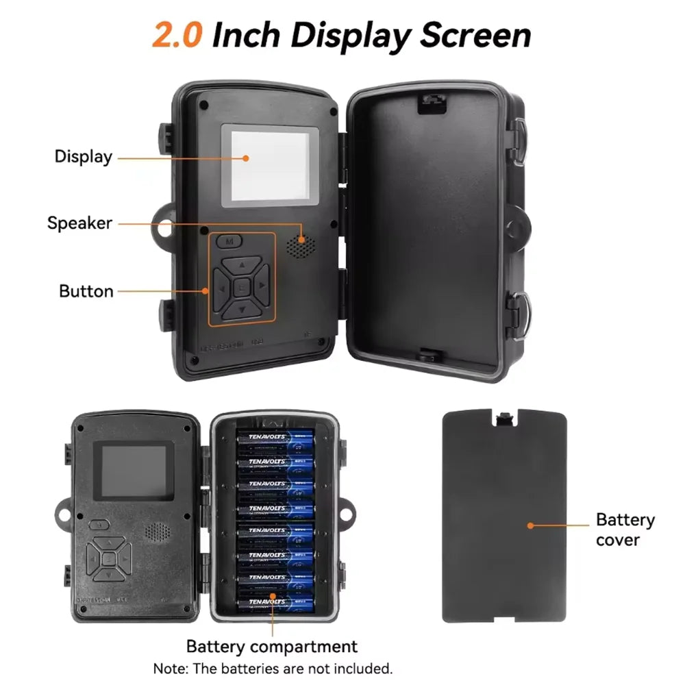 Hunting Camera Wild Infrared Night Vision Outdoor Motion Trail Game Cam Activated Tracking Photo Trap Cam Wild Surveillance