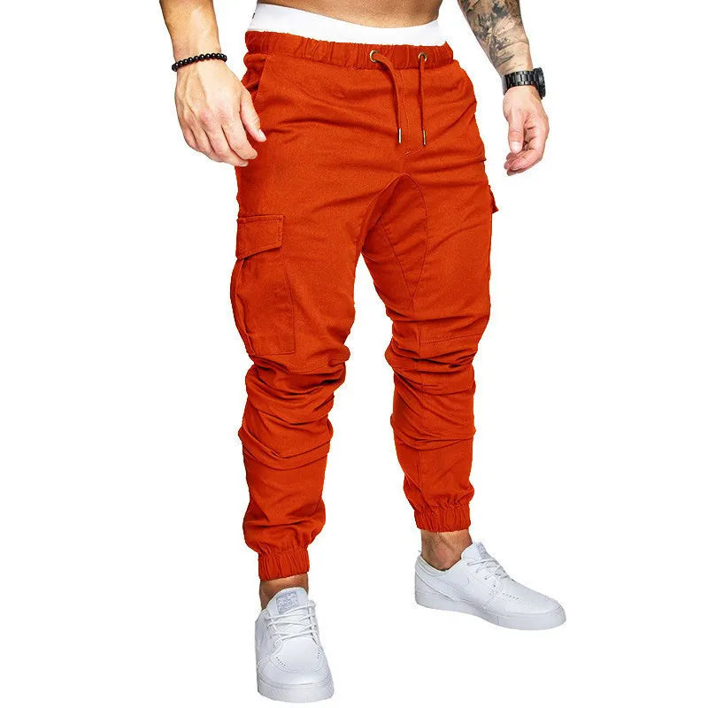 Men Pants Thin Fashion Casual Jogger Pants 2025 Streetwear Cargo Pants Men's Multi-pockets Trousers Fitness Gyms Sweatpants Mens