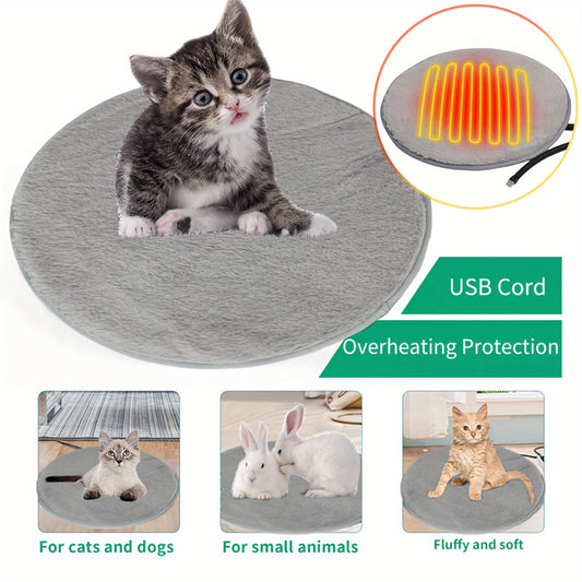 Pet Heating Pad Electric Heated Pad for Dog & Cat Mat Waterproof Heated Bed with Chew Resistant Cord Comfortable Heater Blanket