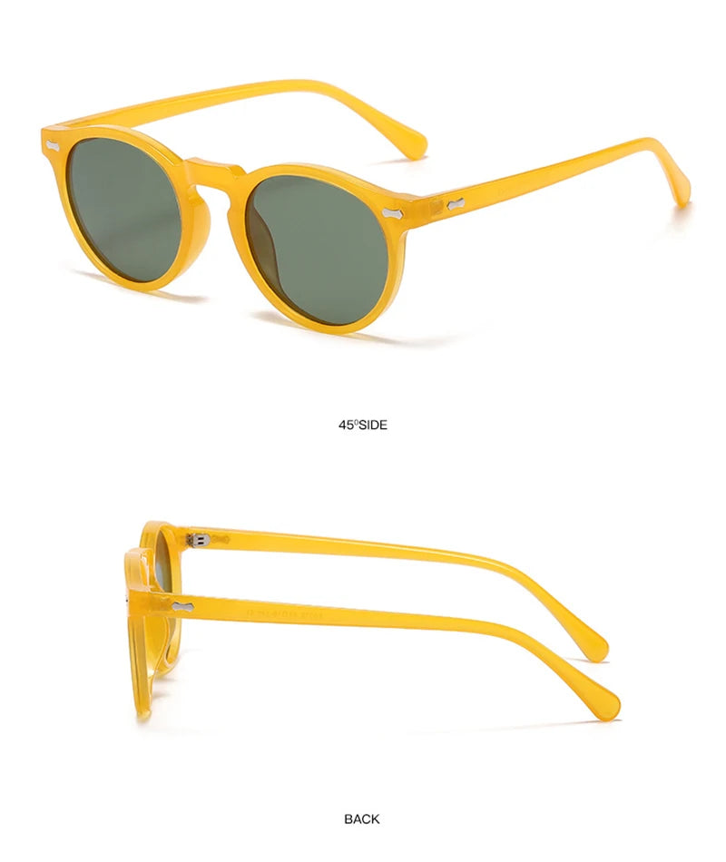 New Retro Polarized Sunglasses Men Women Fashion Small Round Sun Glasses For Male Female Literary Vintage Shades Driving Eyewear