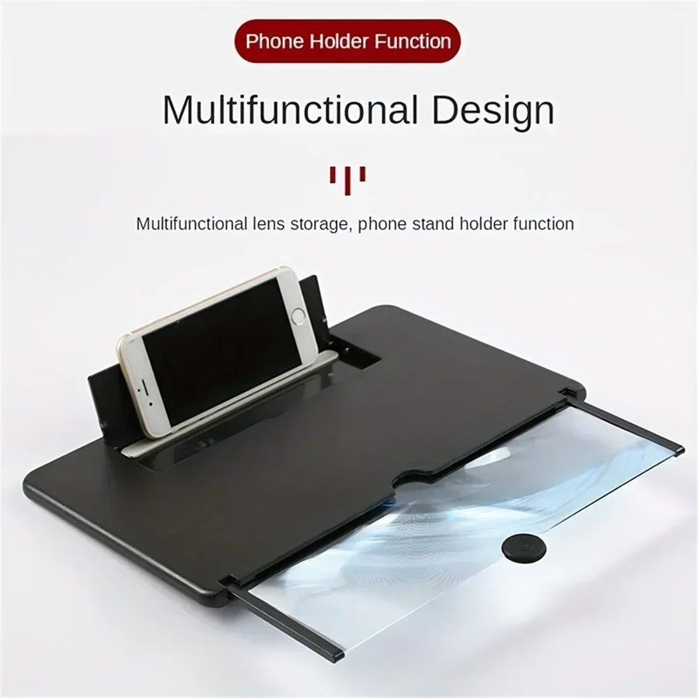 12/10 inch mobile phone amplifier HD screen magnifying glass anti blue light and eye protection Multi functional Amplifier