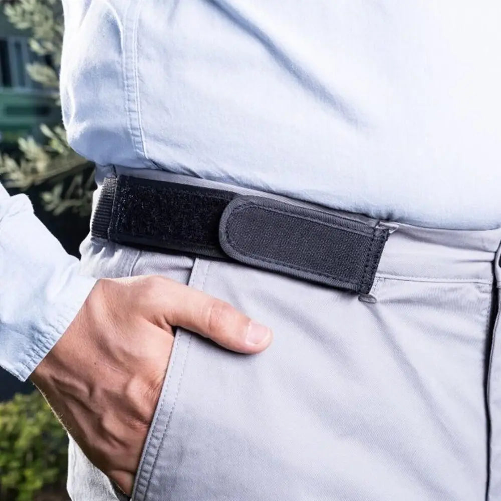 Ultra-soft Buckle Free Waist Belts Nylon No Buckle Elastic Belts Comfortable Belt Loop Buckle-Free Belt Apparel Accessories