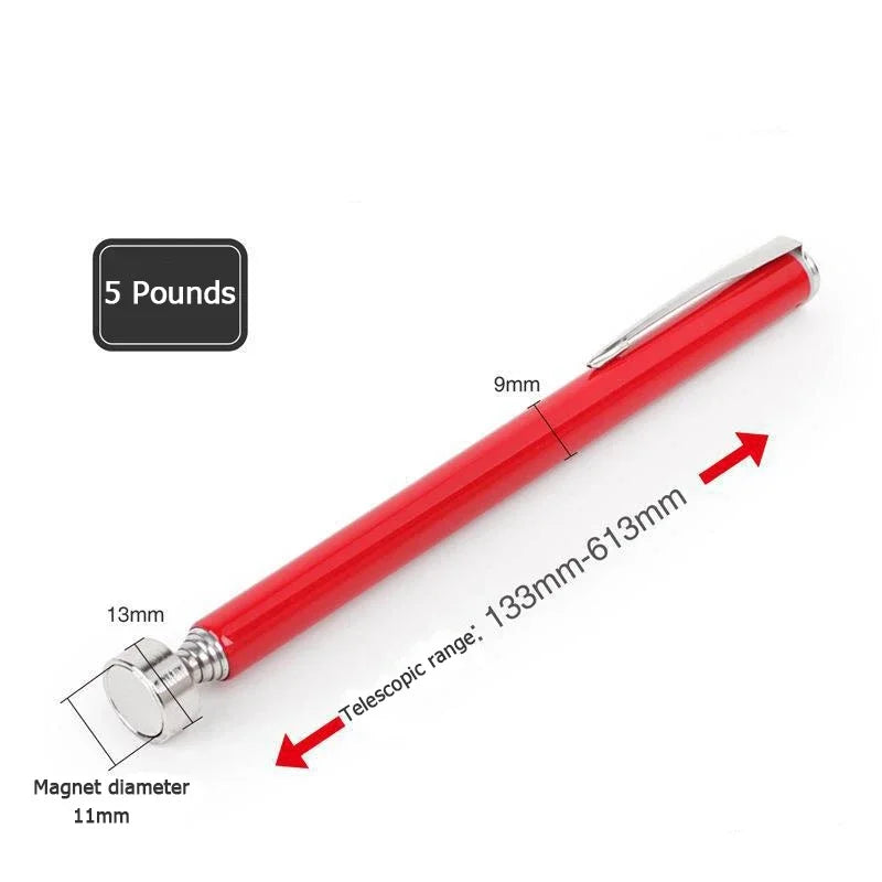 Telescopic magnetic pen mini portable retractable pick-up rod can pick up nuts and bolts convenient tool