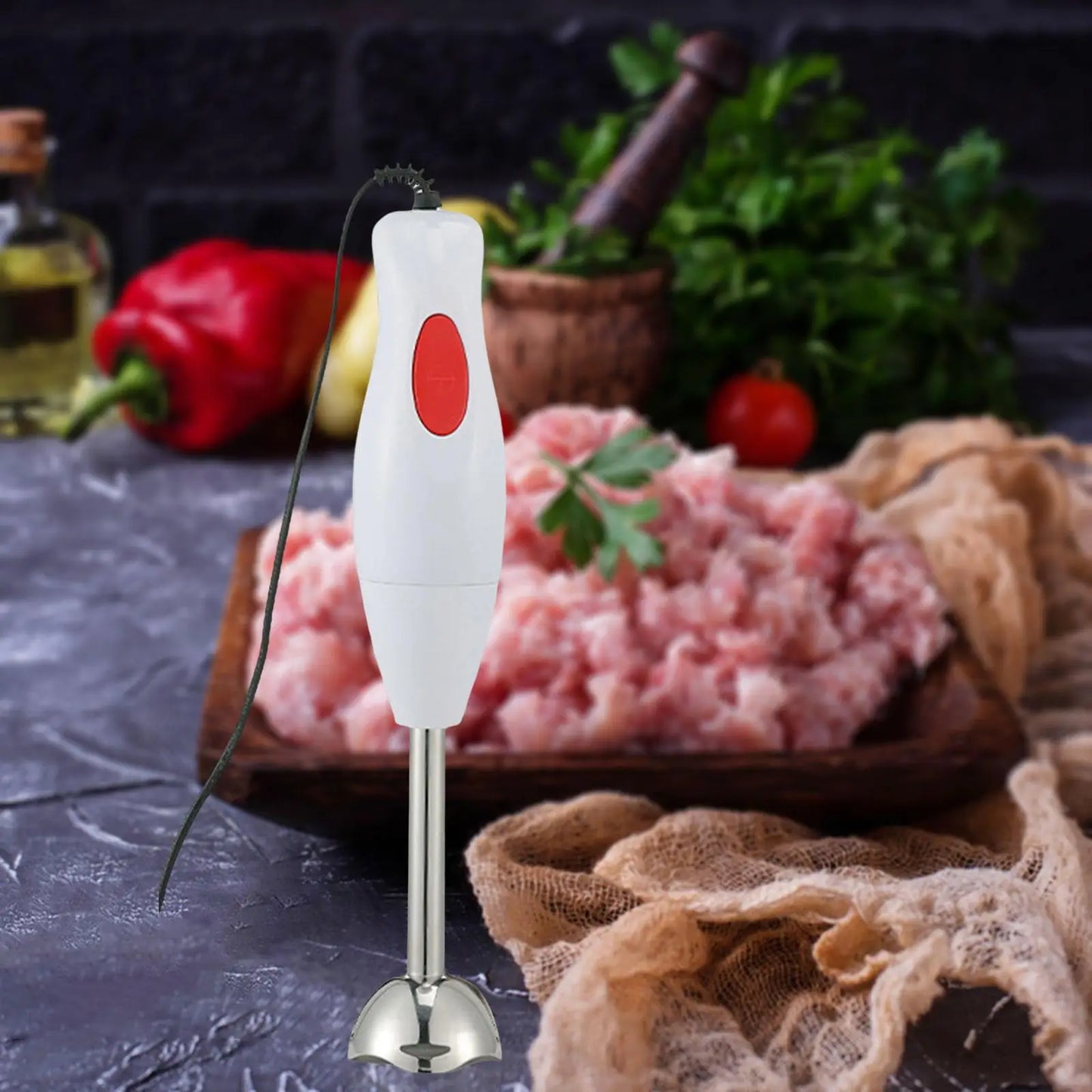 Hand Blender Mini Portable Electric Meat Grinder for Kitchen Home Restaurant