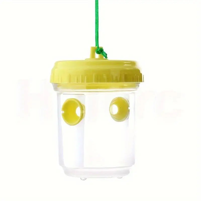 Outdoor Insect Trap with Lid Effective Fruit Fly Wasp Catcher Transparent Design Reusable Pest Control Trap for Garden Patio