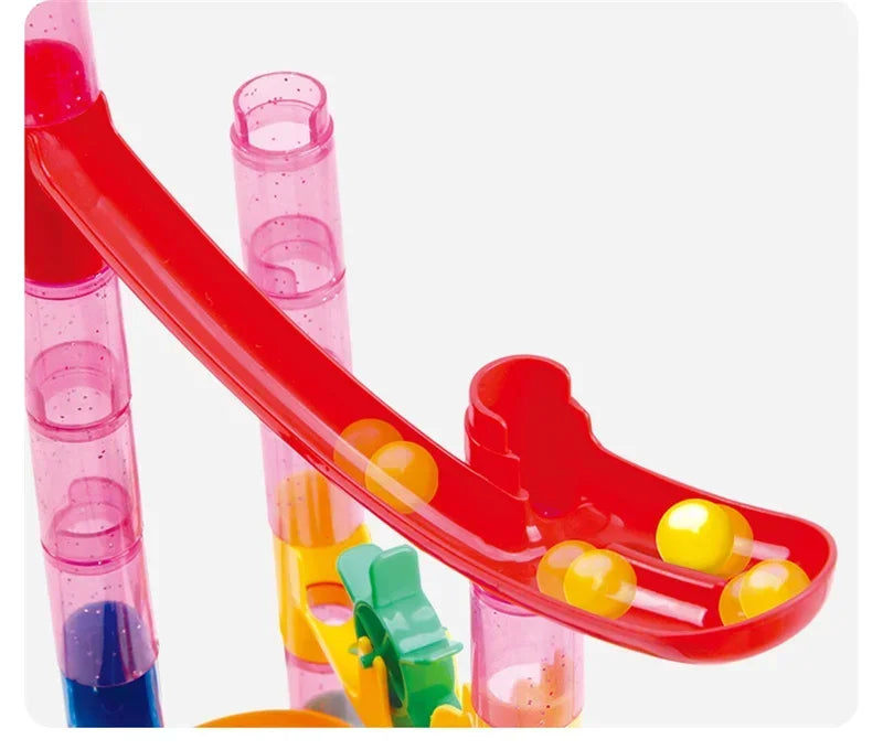 Marble Run Building Blocks Marbles Slide Toys For Children DIY Creativity Constructor Educational Toys Children Gift