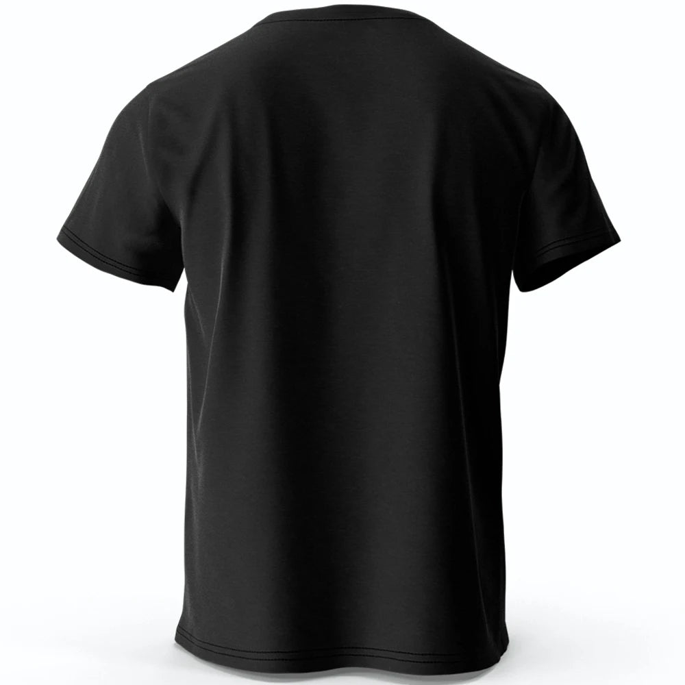 Focus Letter Minimalist Style 100% Cotton T-Shirt, Lightweight Round Neck Short Sleeve Tee, Perfect for Men & Women
