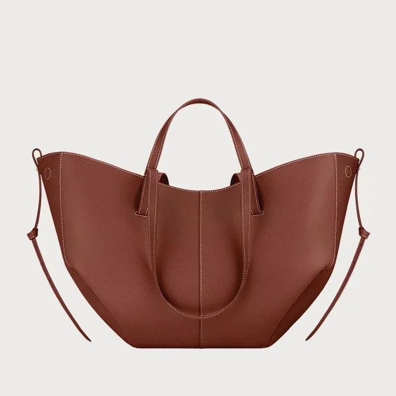 Ladies' fashionable large capacity wing shaped single shoulder handbag, suitable for commuting and shopping