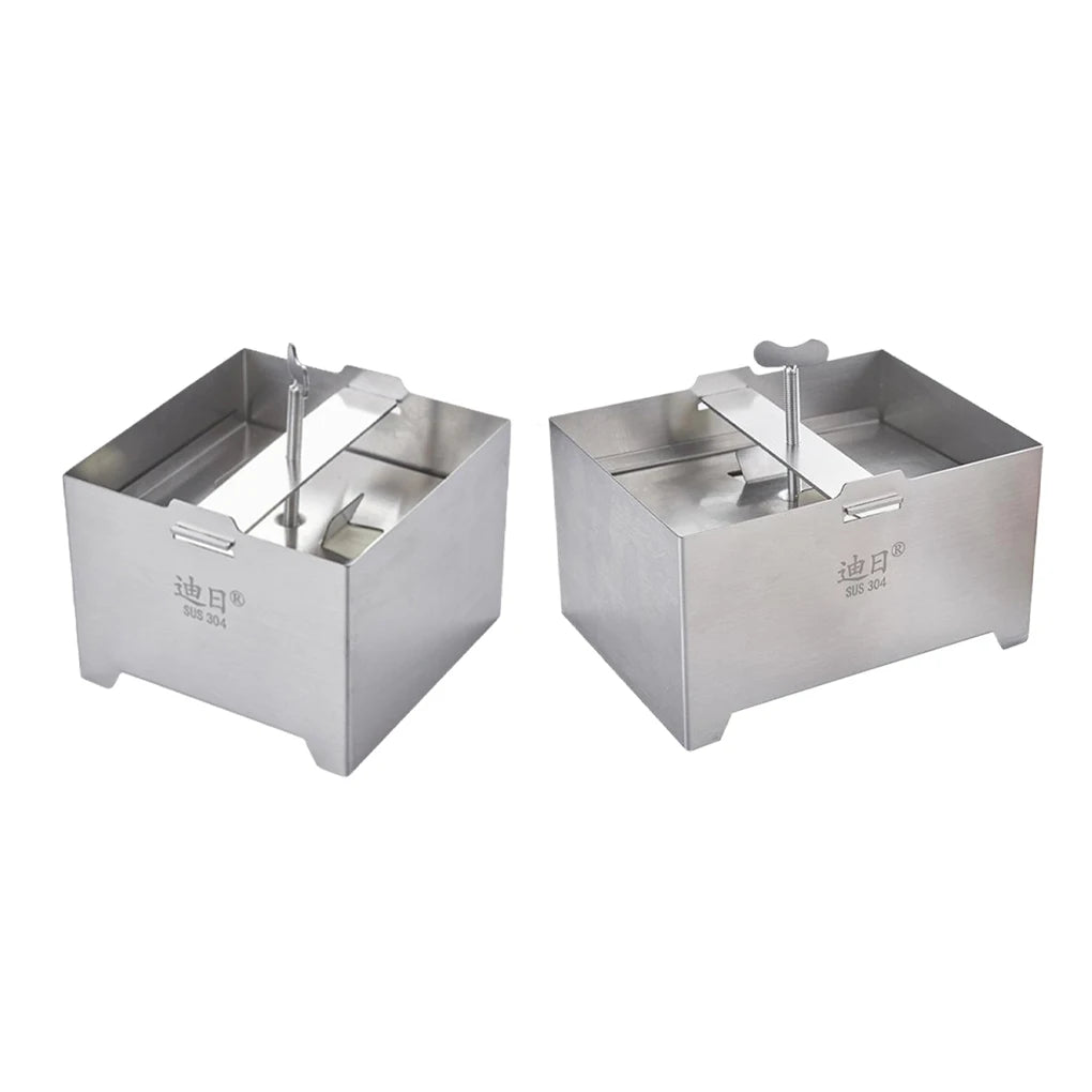 Tofu Press Cheese Making Molds Maker Food Grade Stainless Steel Mold Mould Curd Tool Soybean Box Squeezer Kit Tempeh Presser