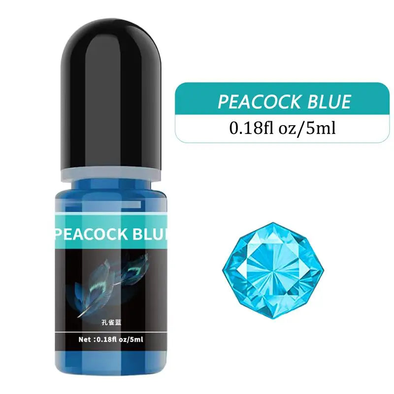 Epoxy Resin Pigment 5ml Liquid Epoxy UV Resin Dye Transparent Colorant For UV Resin AB Glue Coloring DIY Resin Art Jewelry Makin