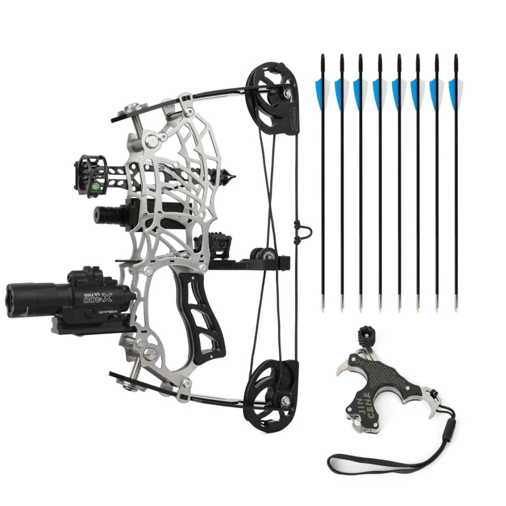 Archery Compound Bow 10lbs/12lbs/16lbs/15-32lbs High-Elastic Steel Limbs Suitable Beginners Target Shooting Outdoor Practice