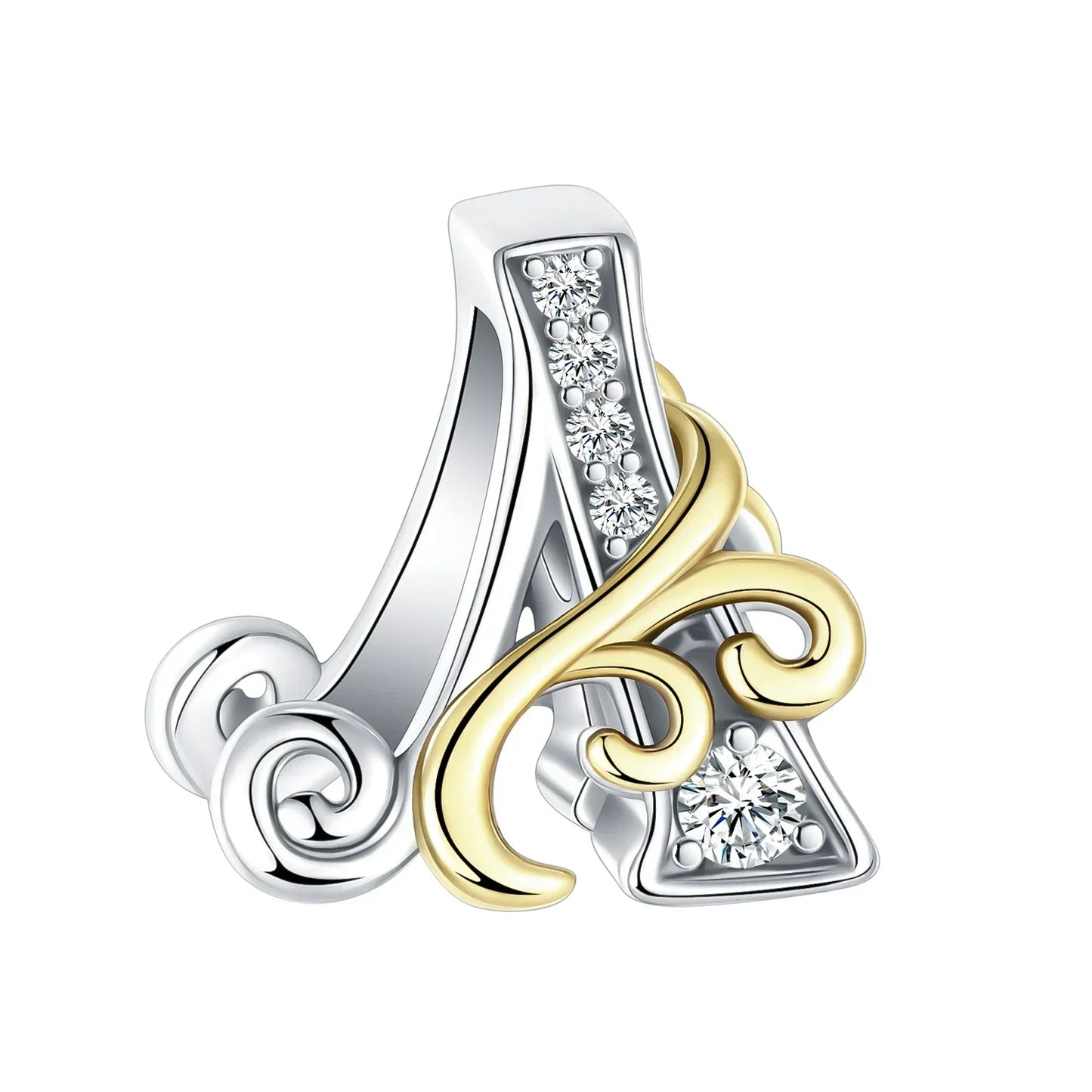 925 Sterling Silver  A-Z 26 English Letters Retro Fashion Pendant Fit Original Bracelet Charm Beads Necklace Diy Female Jewelry