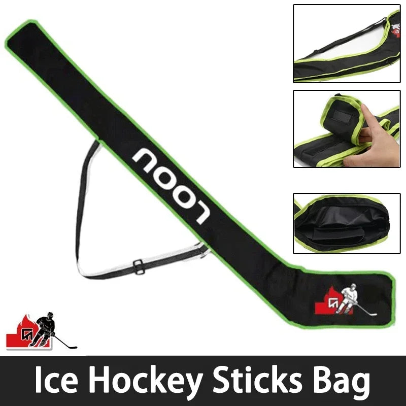 1Pc Portable Ice Hockey Stick Bag Waterproof One Shoulder High Quality Hockey Stick Accessories with Adjustable Shoulder Strap
