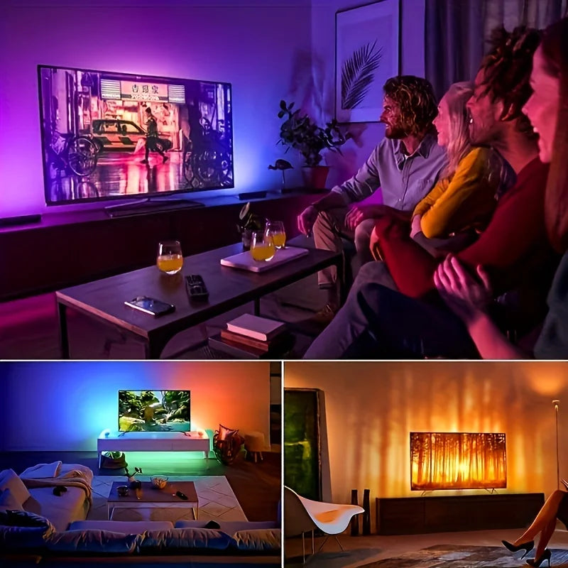 Led Light Strip 5M USB Plug 24 Keys 5050 Multicolor RGB TV Background Light Bar Game Room Family Party Decoration Night Light