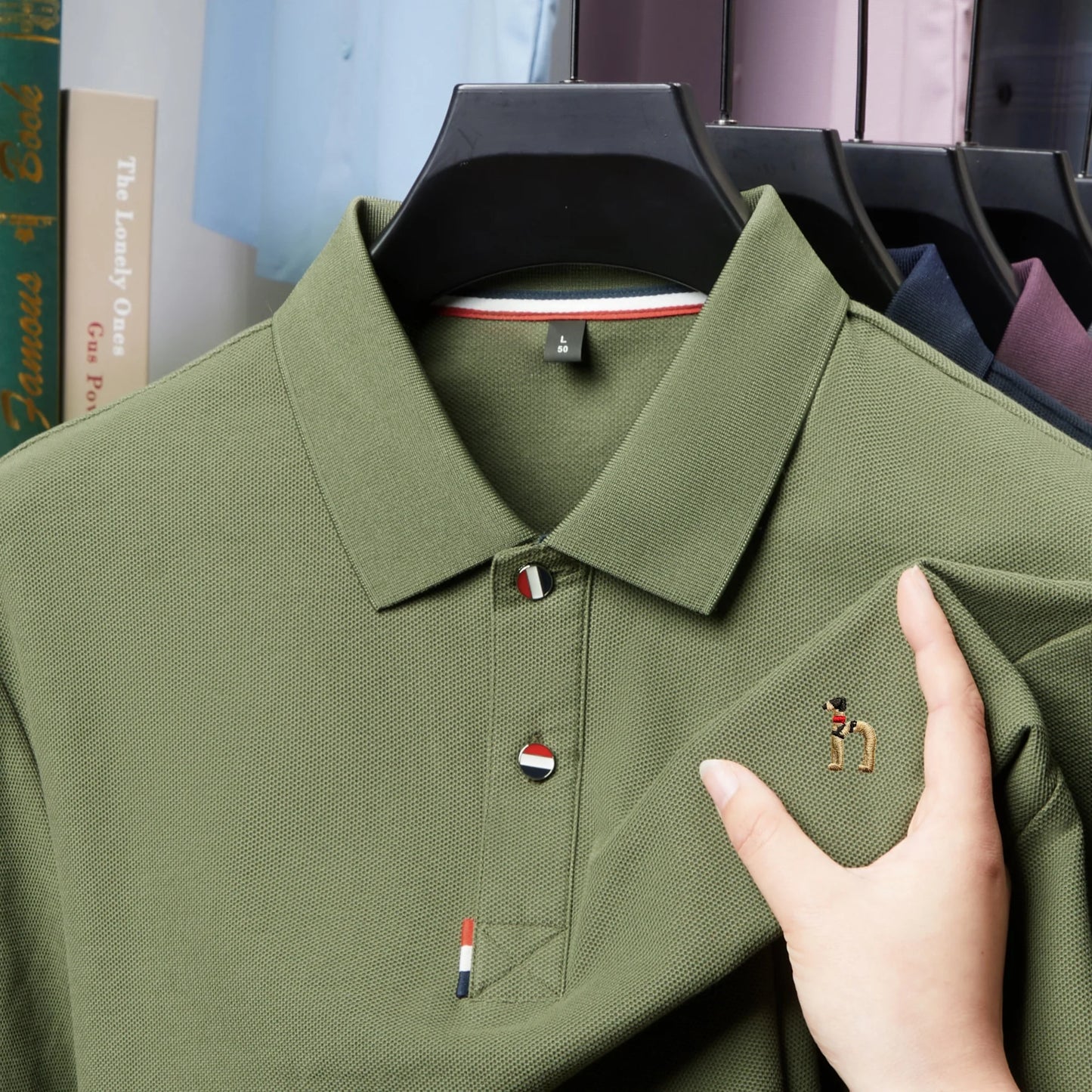 100% pure cotton Men's Polo T-shirt New Style Summer Cozy Skin-friendly Luxury high-end Commuting Short Sleeve Custom embroidery