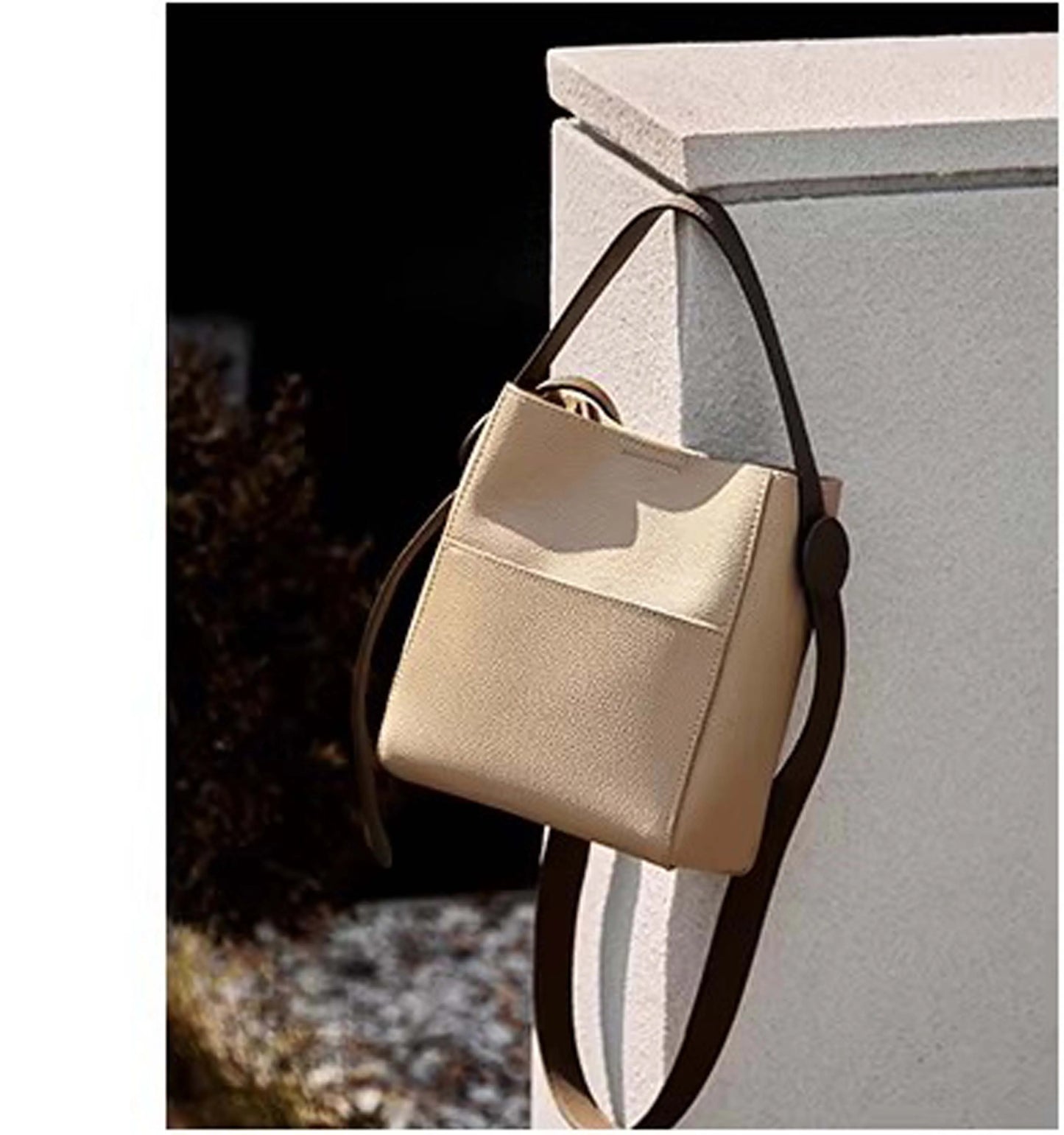 Women's Bags 2026 New Trendy High-End Fashion Small Bucket Bag Women's Crossbody Bag Women's Genuine Leather Handbag