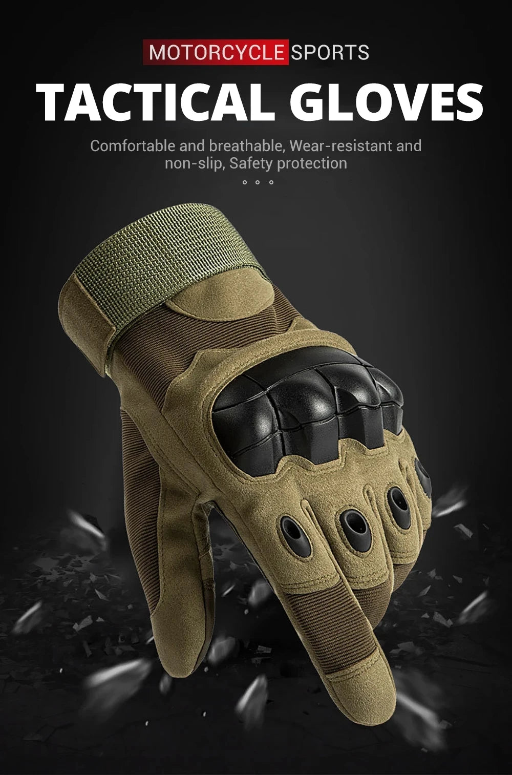 Touch Screen Motorcycle Gloves  Spring Summer Breathable Full Finger Motorbike Riding Moto Gloves for Motocross