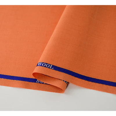 High Count 50% Worsted Wool Fabric For Suits Sewing Blazer Vest Pants Coat DIY High End 280g/m Serge Cloth Material 50X150cm