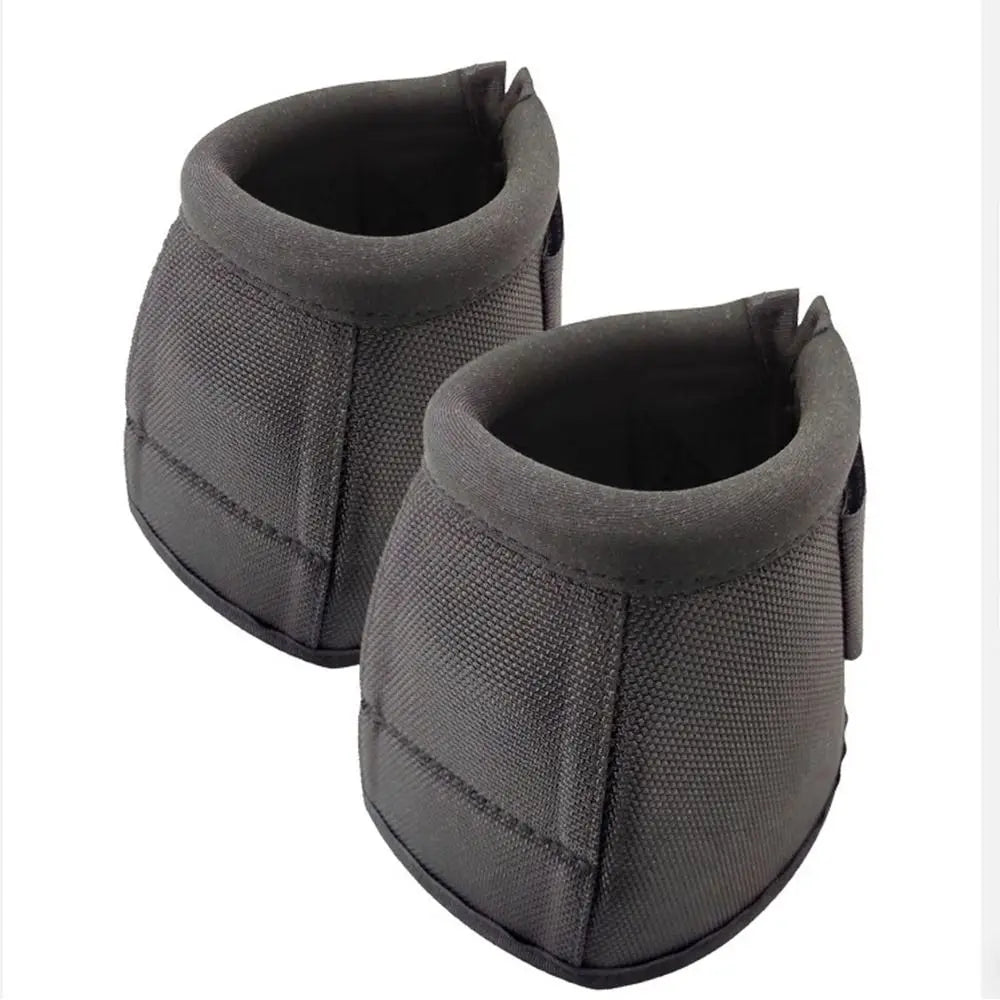 1pair Durable Horse Feet Guards Black Oxford Fabric Horse Boots Reusable Sturdy Hoof Wrists Protector Horse Gear Supplies