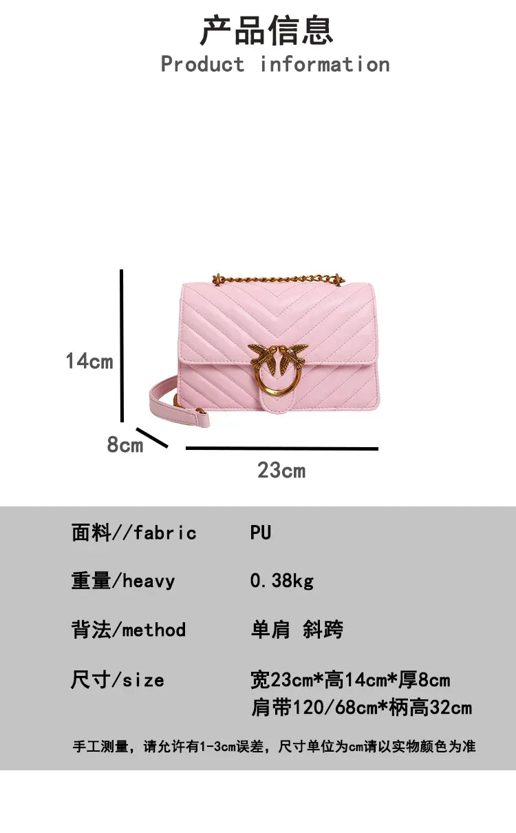 Ladies' elegant crossbody bag with shoulder strap design, made of high-quality leather material, classic and popular