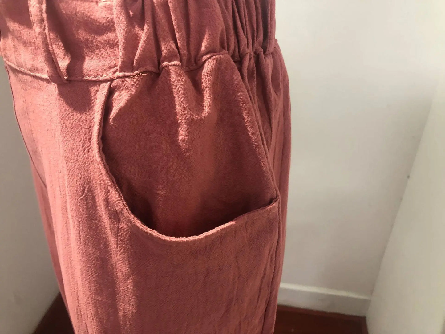 Summer 2024 new ladies cotton and linen straight tube cropped casual and comfortable simple women radish pants