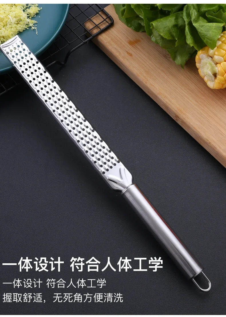 Stainless Steel Grater Cheese Long Planer Baking Handheld Cheese Grater Chocolate Grater Lemon Peel Scraper Cheese Grinding Tool