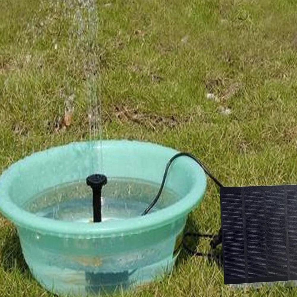 Solar Water Fountain Pump with Nozzles Solar Powered Fountain Water Pump Solar Fountain for Garden Pool Pond Aquarium Fountain
