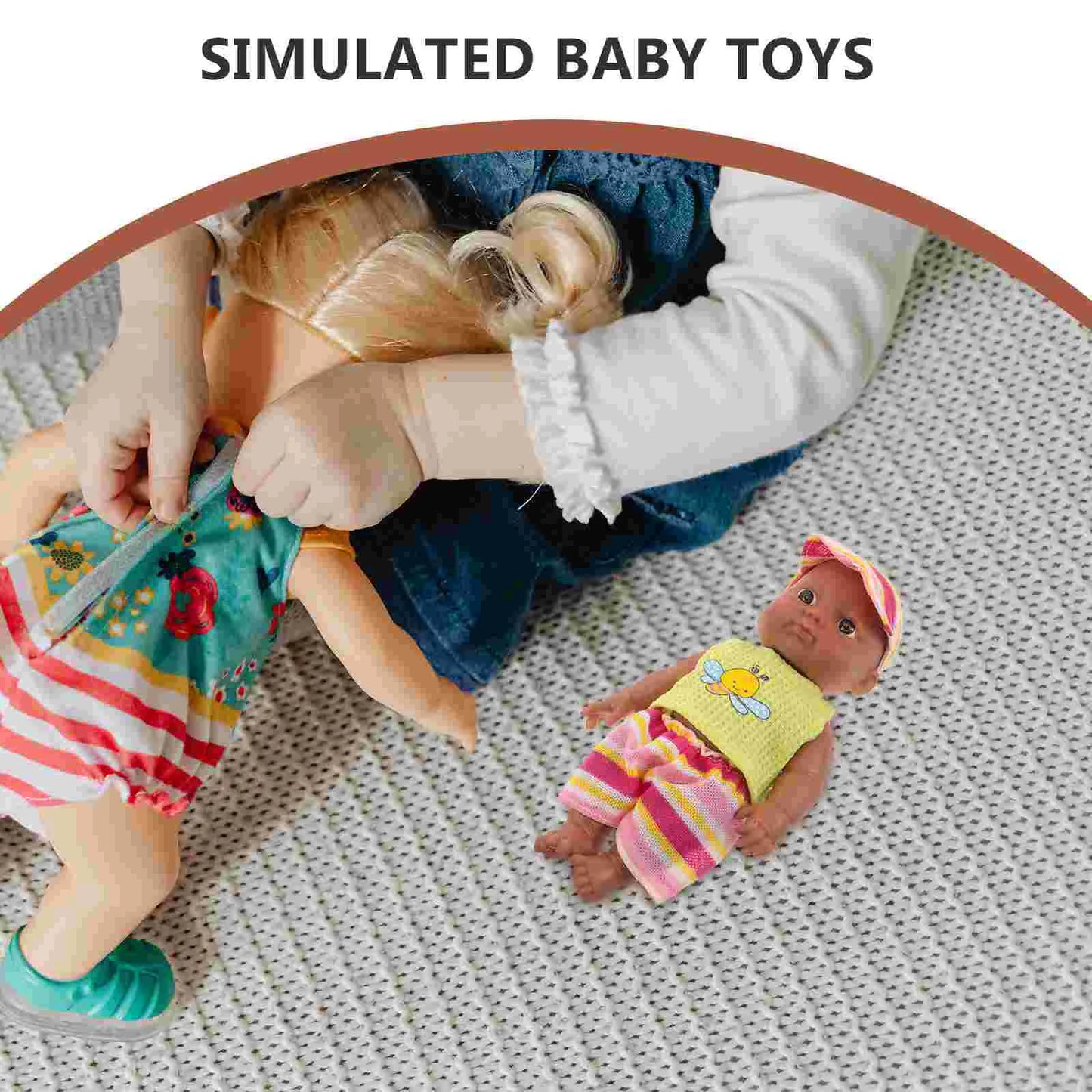 Simulation Baby Reborn Dolls Boy Black Toys Toddler Silicone Full Body Soft Rubber