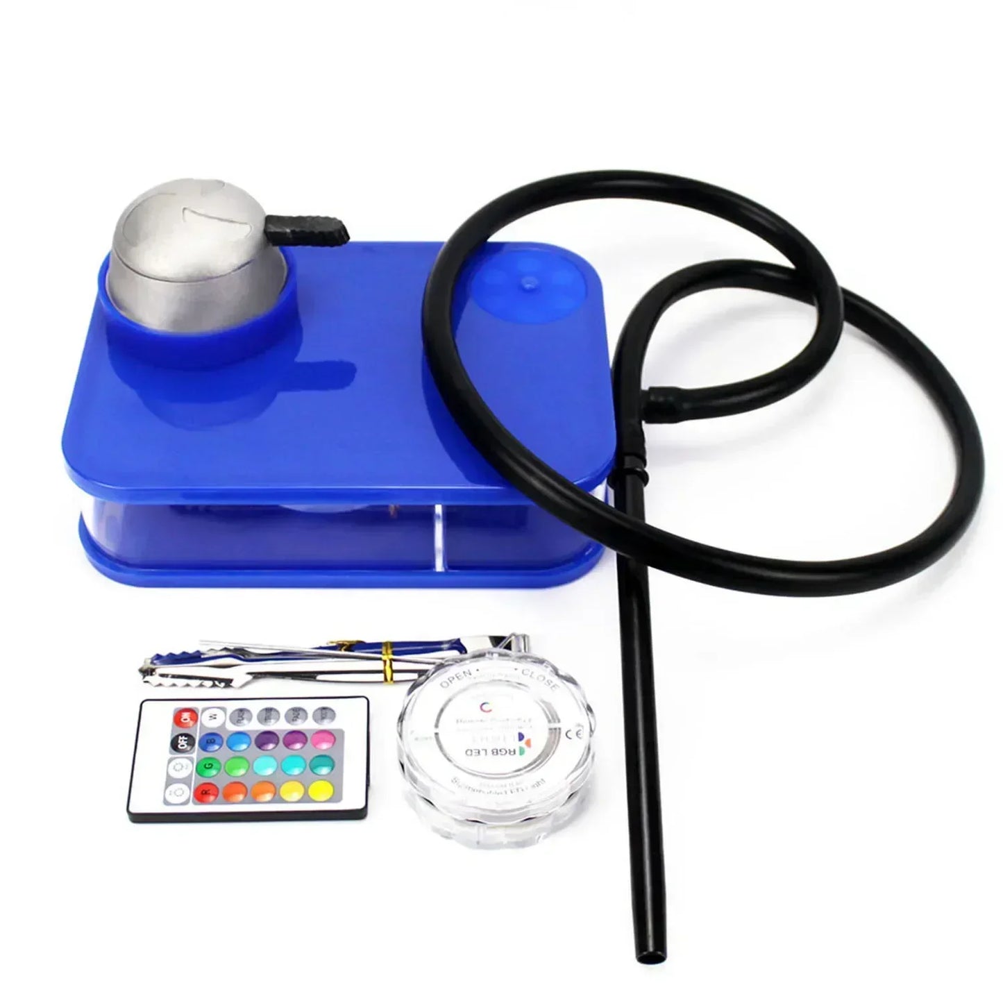 Water Cigarette Finished Set Acrylic Colour Box Water Cigarette Water Pipe Chicha Hookah Kit Accessories Smoking  Acrylic Shisha