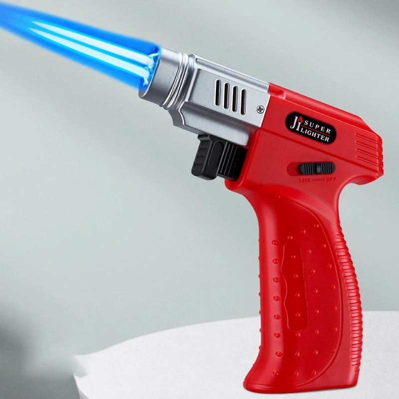 Large Capacity Airbrush Gas Lighter Windproof BBQ Kitchen Cooking Jet Torch Turbo Lighter Jewelry Metal Welding Gift Lighter