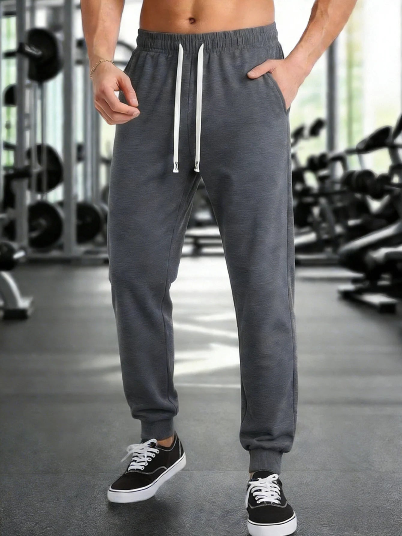 Sweatpants Clothing Casual Pants Spring And Autumn 2026 Men Trousers Men's Elastic Waist Sports Cargo Suits Black Man Trousers
