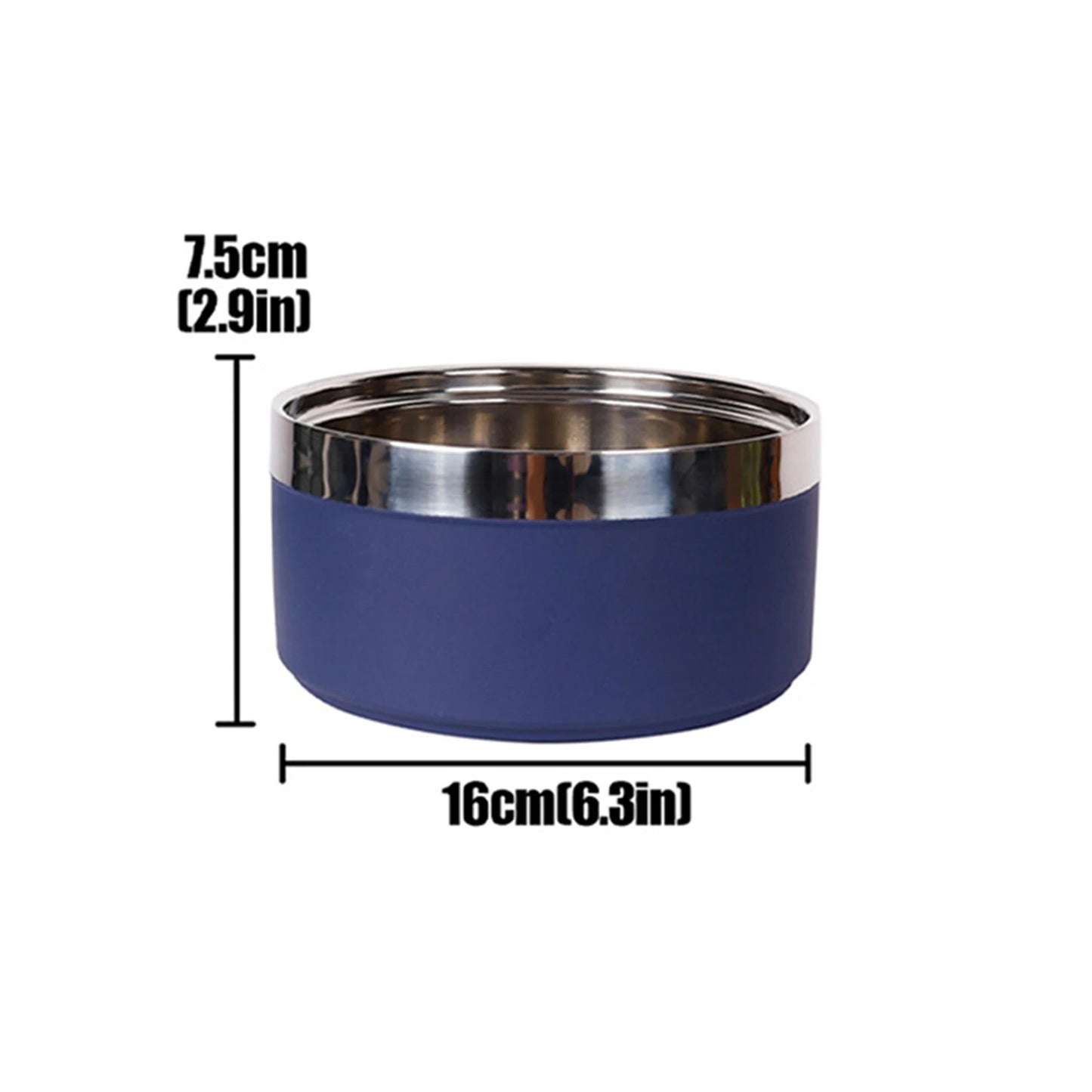 Pet Commonly Used Stainless Steel Bowl Non Slip Durable Well Heat Resistance Container For Cute Kitty Or Lively Puppy Daily