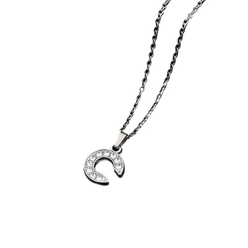 26-Letter Necklace Pendant Alphabet Jewelry Necklace Fashion Decorative Necklace
