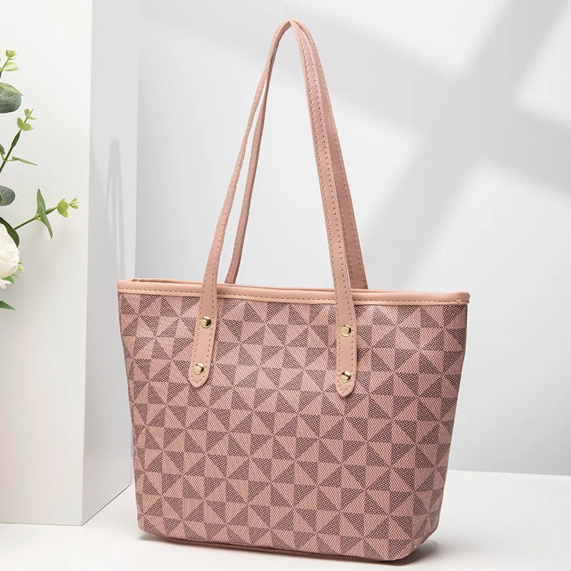 Women's bag bag women's 2023 new embossed floral handbag shopping bag versatile large capacity bucket bag