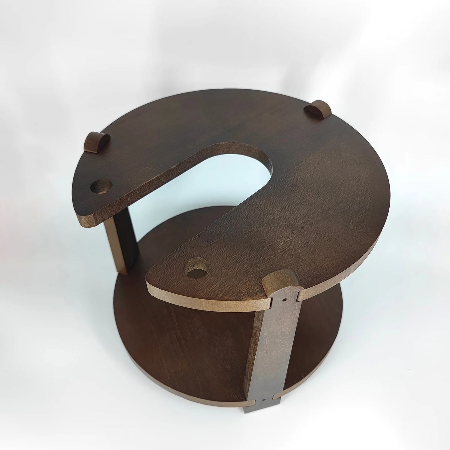 Shisha Stand Portable Wooden Hookah Table Holder Station With Wheels Rolling for Vase protection Hose Clamp Nargile Accessories