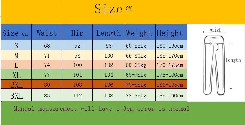 Spring and Autumn Fashion Pants for Men Slow Running Leisure Sports Printed Fashion Pants